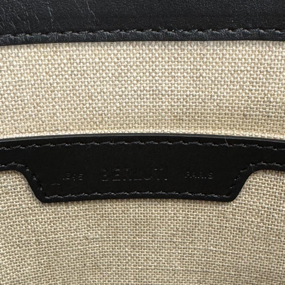 Berluti Pouch Clutch bag Calligraphy leather Tercio Pouch business bag black leather Used