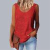 Women's Top, Commuting Sequins, Loose Fitting, Round Neck Vest, Comfortable and Casual