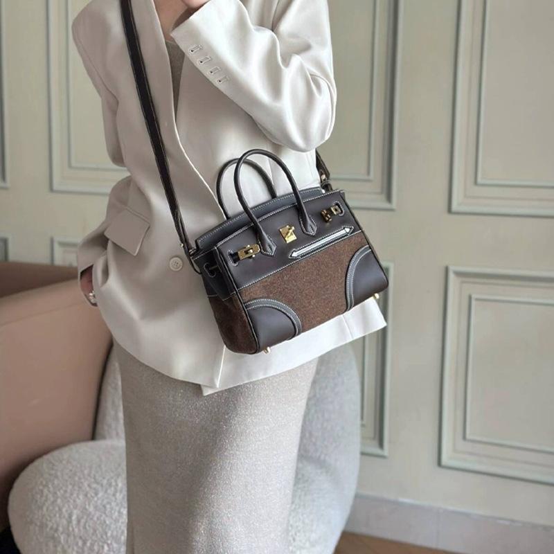 Wysokiej jakości torba filcowa ze skóry bydlęcej wierzchniej warstwy swift skórzana torebka na ramię crossbody vintage damska torba