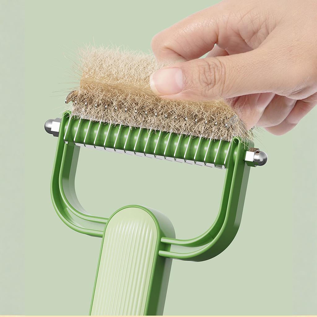 New 2‑Sided Pet Grooming Brush, Deshedding & Dematting Comb for Dogs Cats