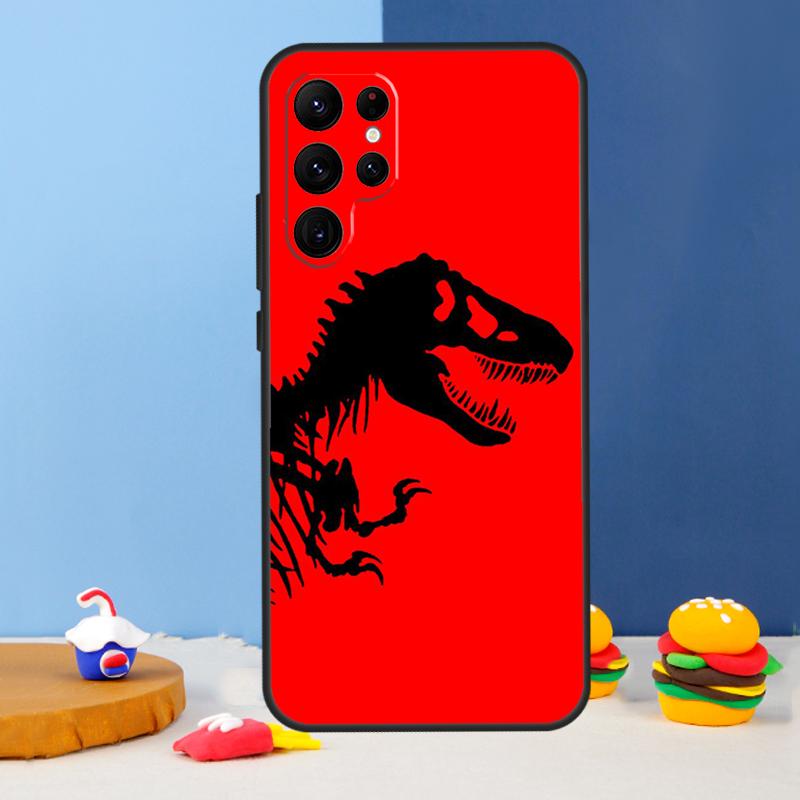 Jurassic Dinosaur World Phone Case For Samsung Galaxy S25 S24 Ultra S9 S10 S20 S22 S21 S23 Plus S24 FE Cover Coque