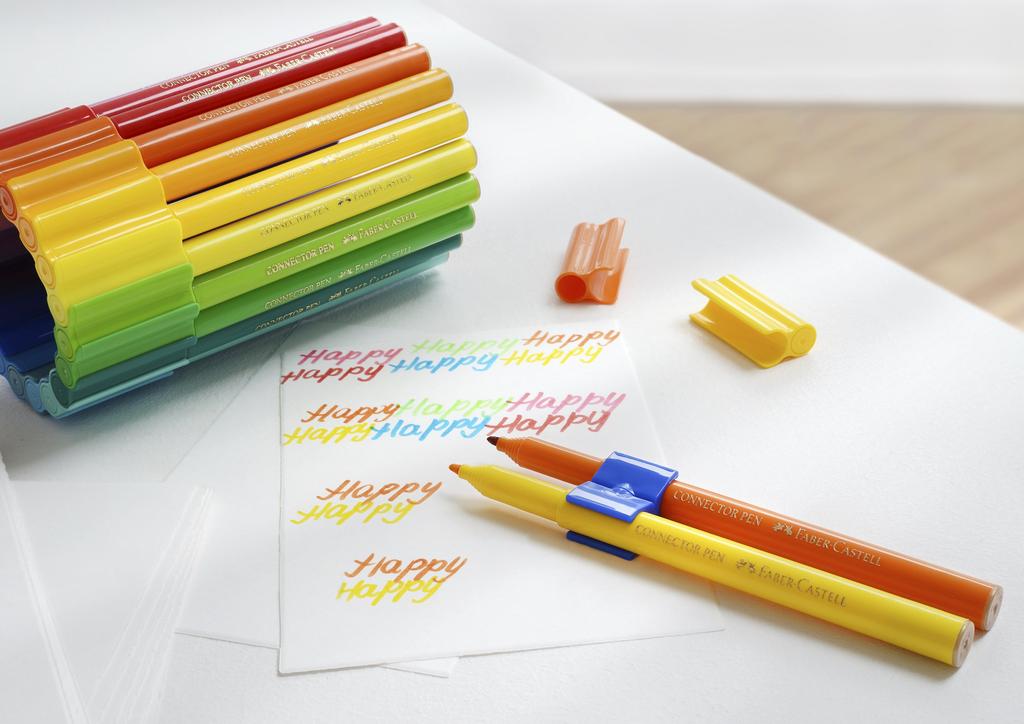 Marker Connector Track 155533 Faber-Castell Water-Based Pens, 33-Piece Set,
