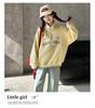 Korean Style Half-Zip Stand Collar Girls' Hoodie - Spring/Autumn Fashion