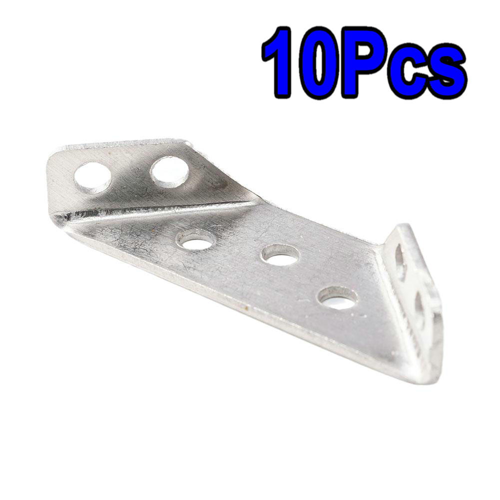 5/10PCS Universal Furniture Corner Connector Stainless Steel Small Universal Corner Code Fastener Triangular Support Furniture