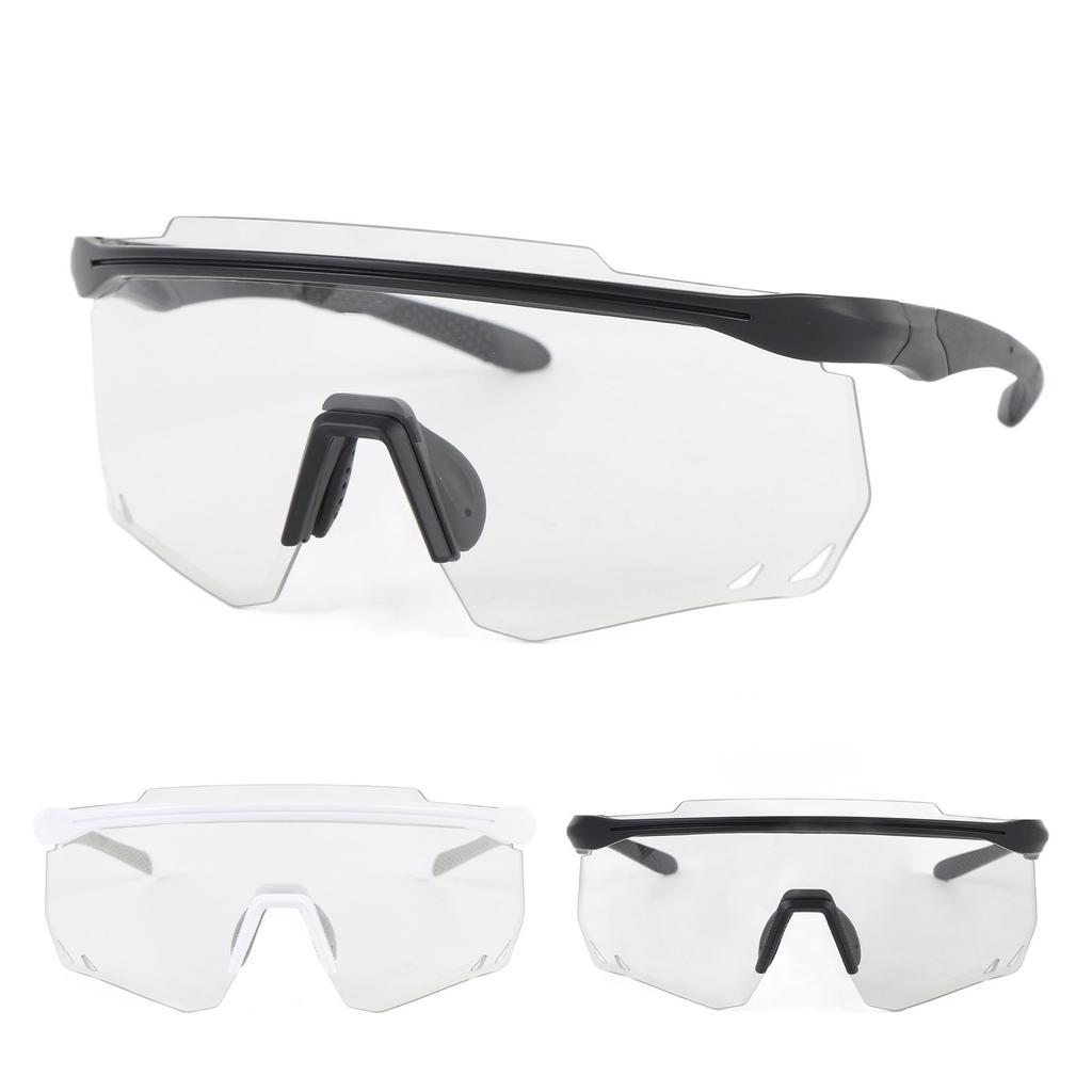 Photochromic Cycling Glasses TR90 Frame PC Lens Anti Fog Windproof Bike Sunglasses for Men Women Out