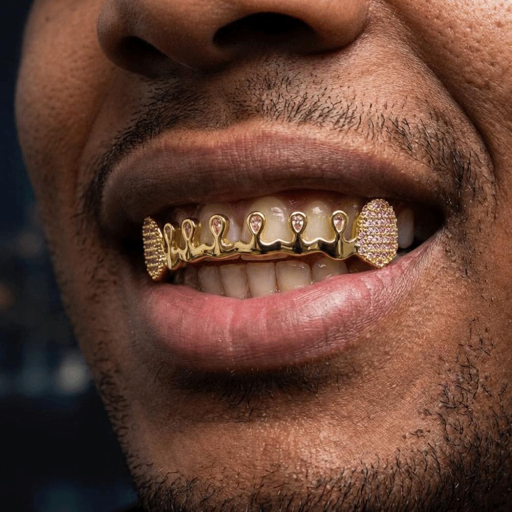 Removable Hiphop Teeth Grillz Punk Dental Grills Gift Charm Teeth Grillz Party Cosplay