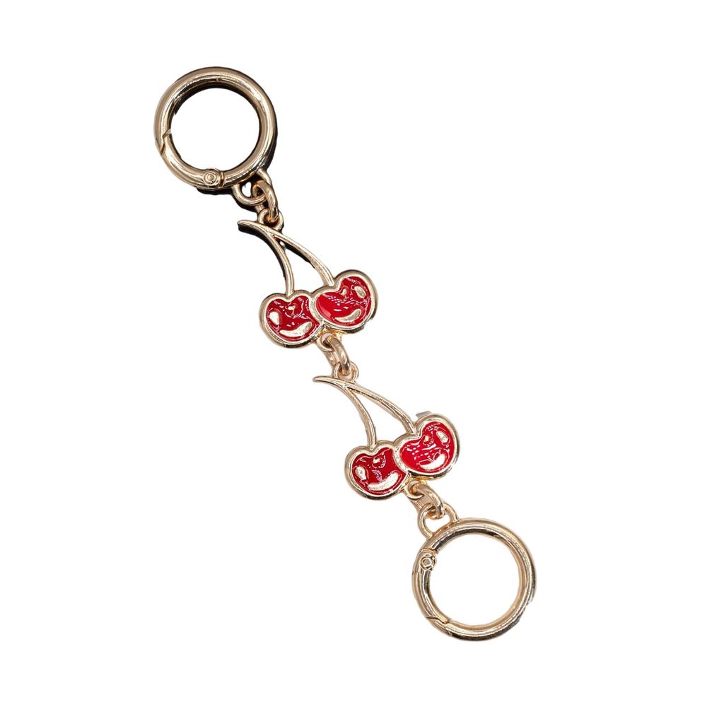 Cherry Purse Chain Extender Extension Chain Adjustable Strap for Women Fashionable Bag Accessory with Alloy Clasps