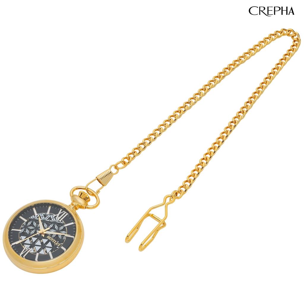 Pocket Watch Analog Simple Mechanical Manual Winding Bentley Gold [Clefer] Men's BT-AP321-GD