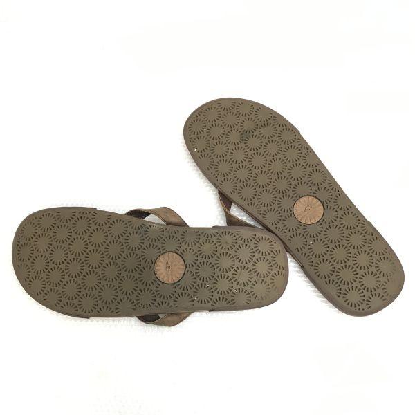 UGG Australia Leather Sandals UK9 27.5-28 Brown flat(USED)
