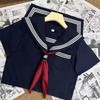 Upgraded White Japanese Sailor Suit: Classic Three-Piece Academy JK Uniform Set