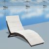 Day and Night - Day and Night Folding Lounger with Brown Synthetic Rattan Cushion
