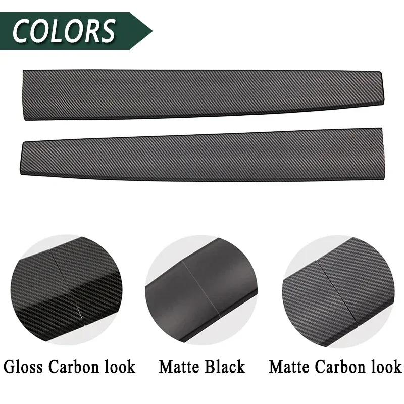 For Tesla Model 3 Model Y Dashboard Panel Stickers Center Console Decor Trim For Tesla Accessories ABS Decals Carbon Fiber Look