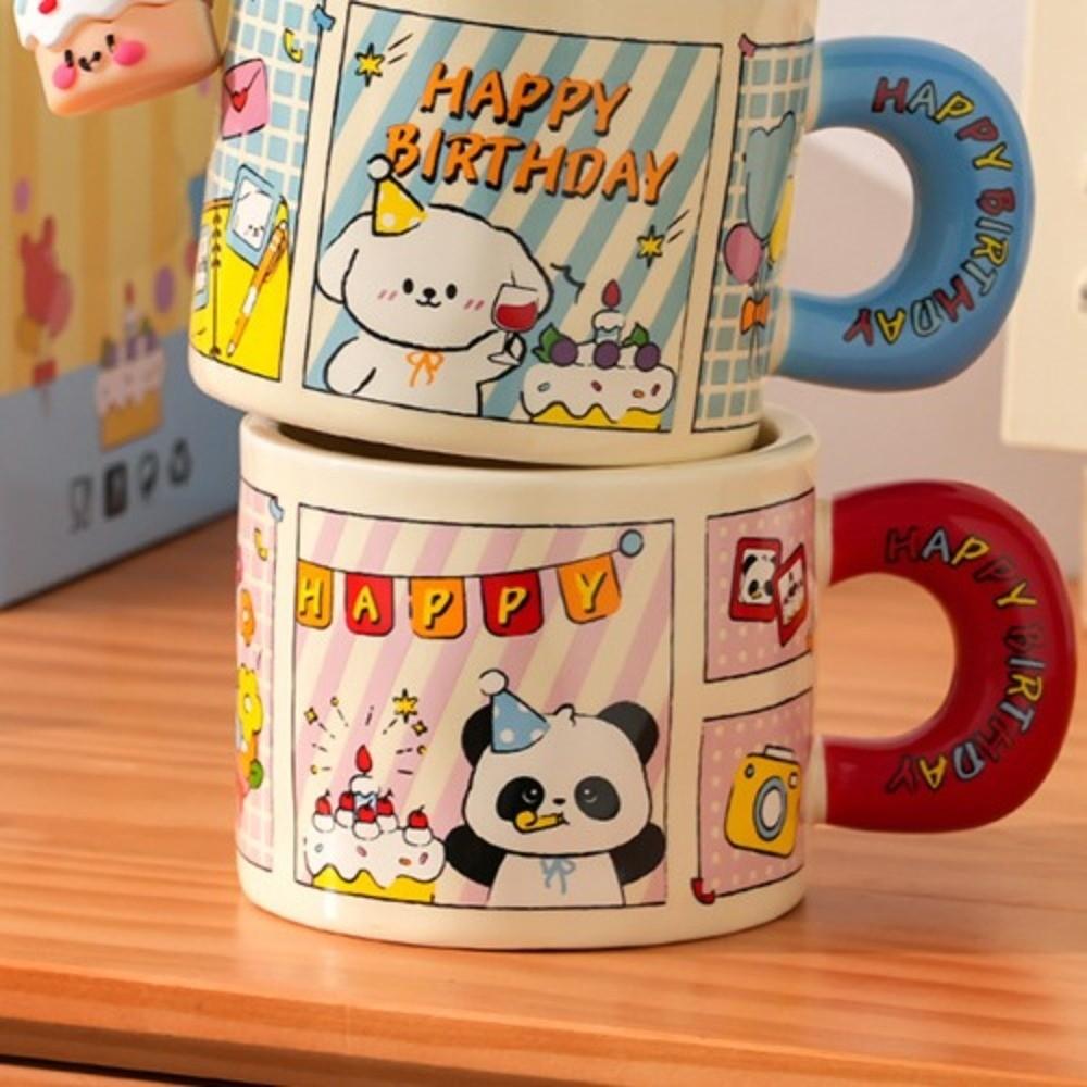 Dog/Rabbit/Panda Cartoon Ceramic Mug Cup Ceramic Tea Cup  Valentine's Day Present