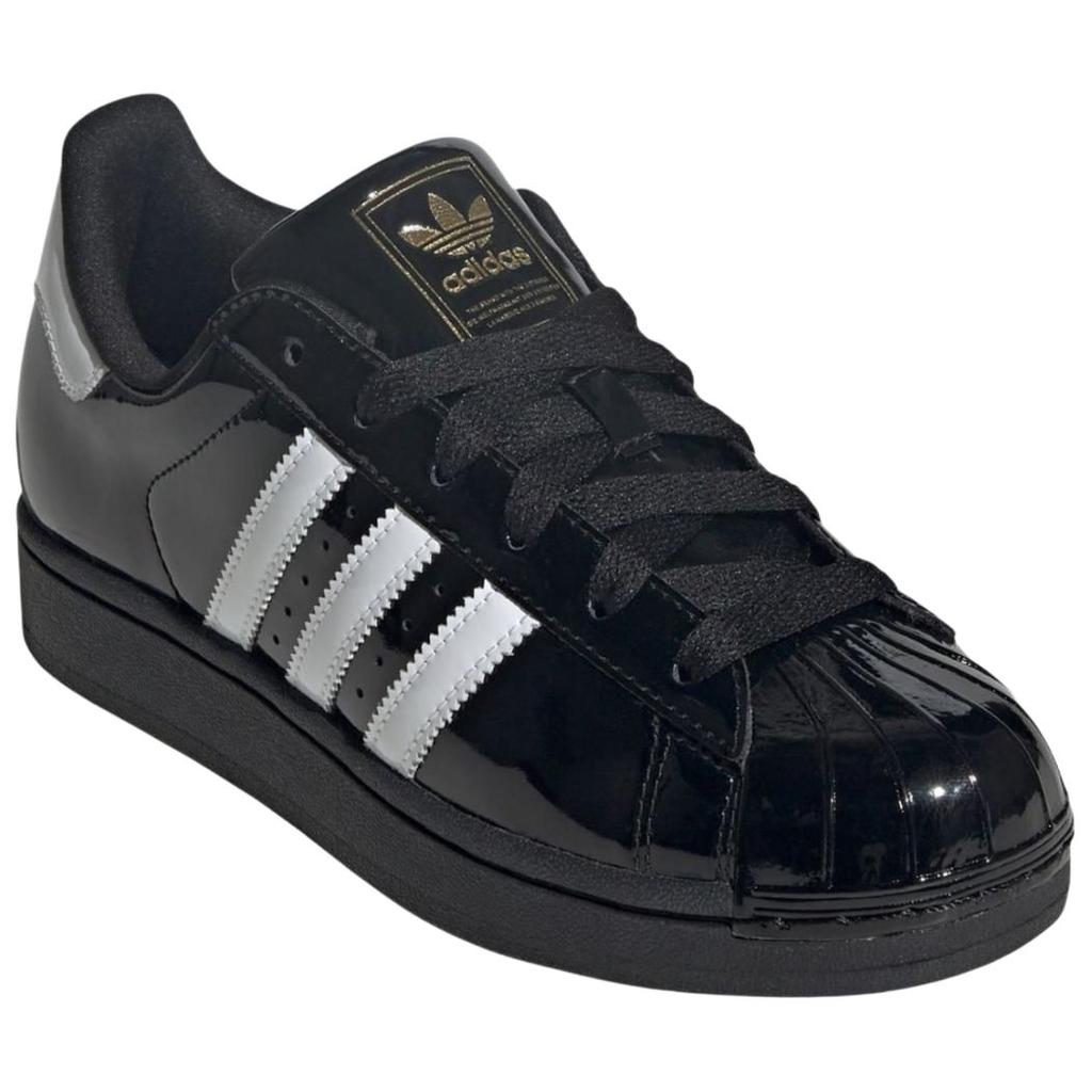 Adidas Superstar 2 Core Black Cloud White Women Sneakers Gold-Metallic JS4009