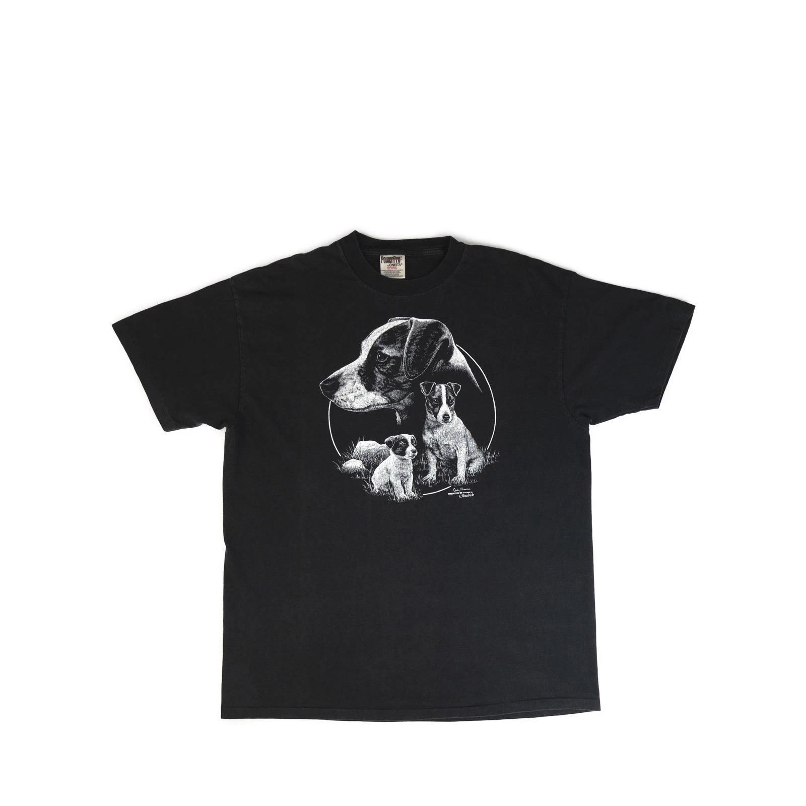 Vintage 1990 s Dog Tee Shirt L
