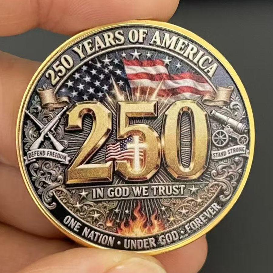 Colección de monedas de recuerdo del 250 aniversario del Día de la Independencia de Estados Unidos