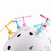 4pcs Plastic Bamboo Dragonfly Decor Sucker Mount Motorcycle Helmet Propeller  Helmet Accessories