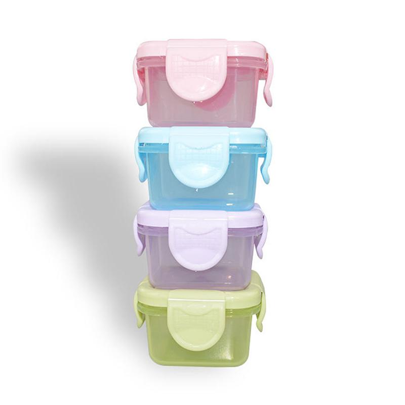 1/7Pcs Candy-Colored Mini Sealed Storage Box For Storing Hamster Snacks And Separating Condiments - Portable