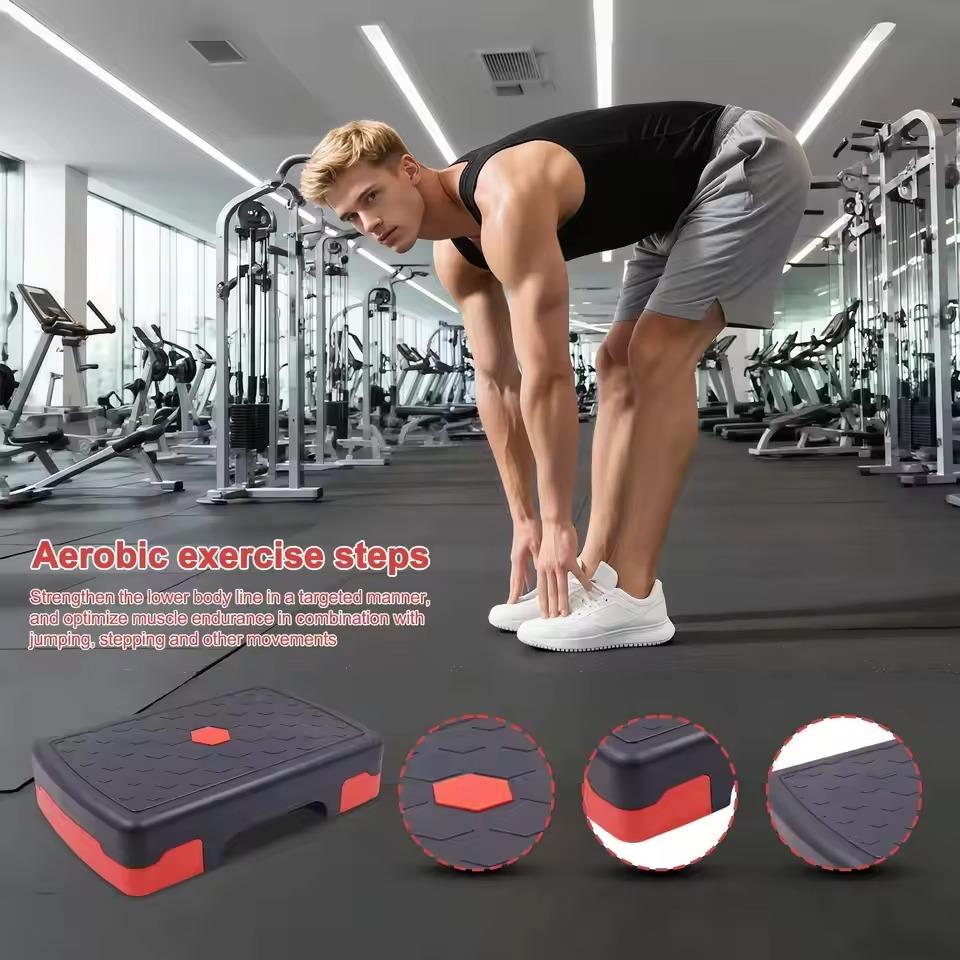 Adjustable Aerobic Stepper - Anti-Slip Fitness Pedal for Home & Gym Step Workout Training