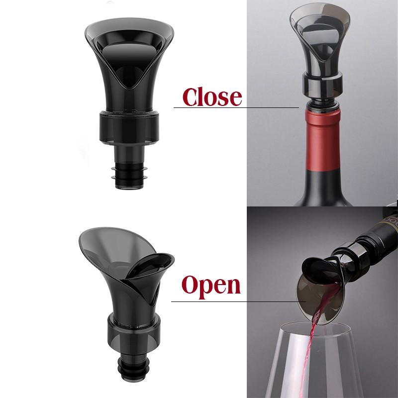 Weinzapfer Blütenblattförmig Rotwein Vakuum Frischhalteverschluss 2-in-1 Weinaufbewahrung Schneller Zapfer Haushaltsweinzapfer