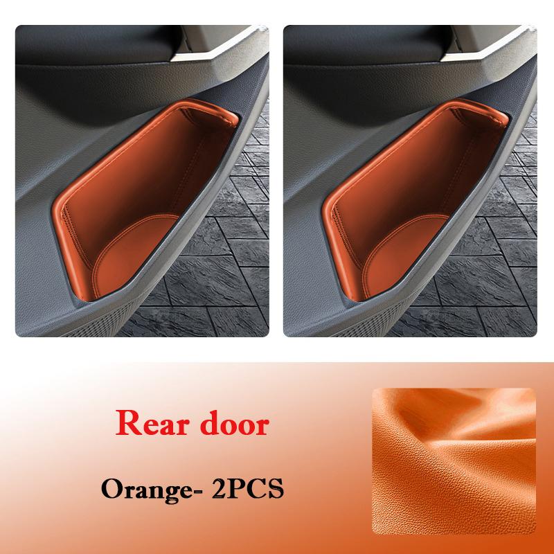 For VW Volkswagen Tayron 2026-2026 Car Door Slot Storage Box Leather Protective Pad Cover WaterProof Barrel Accessories