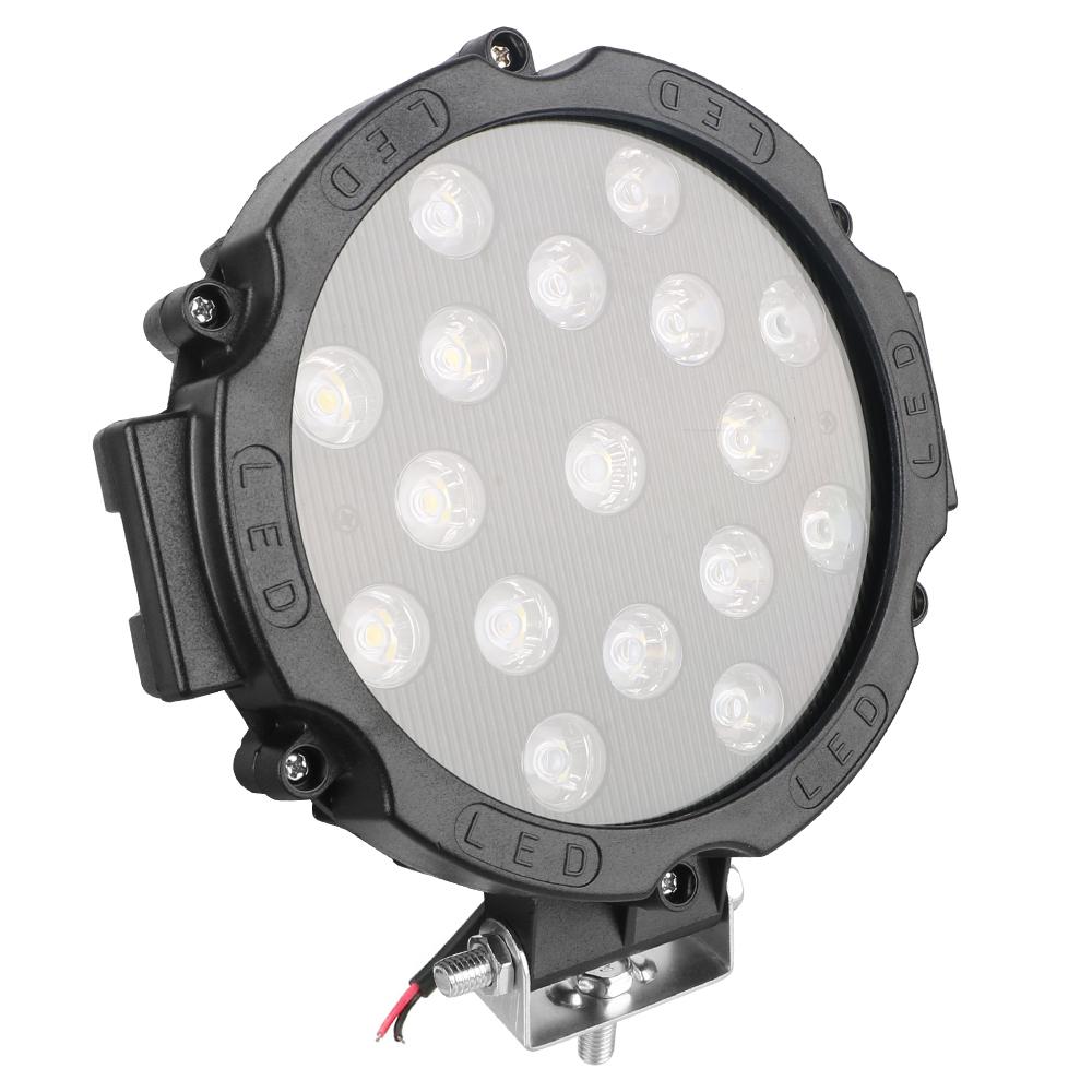 Driving Light 51W LED Work Light 7 Inch Round LED Light Bar Super Bright Spot Beam For Truck Tractor 4x4 Off Road
