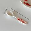 1PCS Cute Underglaze Ceramic Spoon Cartooon Long Handle Perfect For Home Dessert Spoon Yogurt Oatmeal Kitchen Accessories4