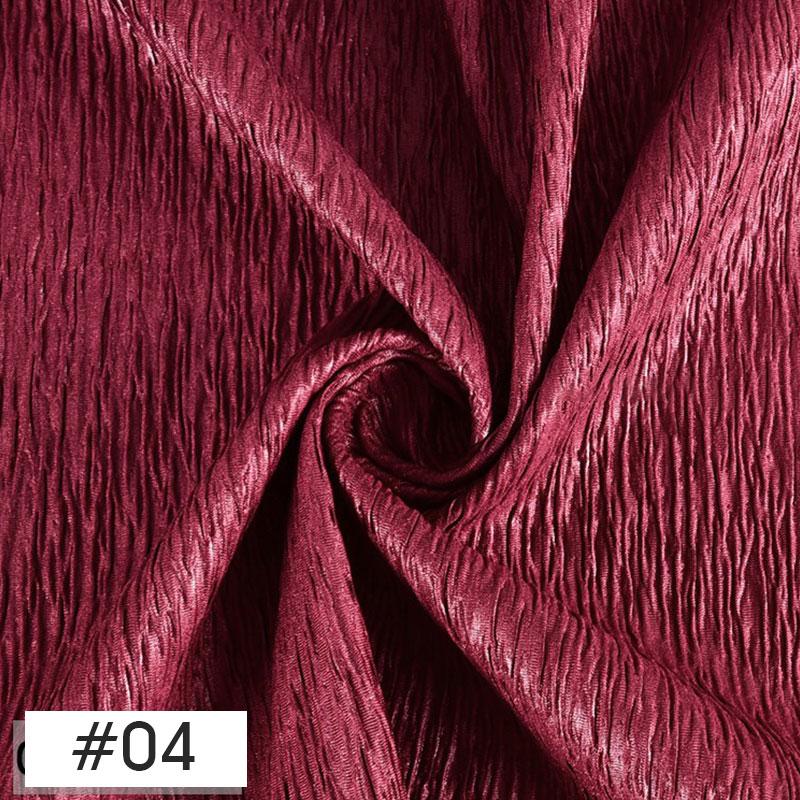 100x150cm Chic Wrinkled Design Fabric Crepe Texture Pleated Fabric For DIY Sewing Costume Car Curtain Background Decoration