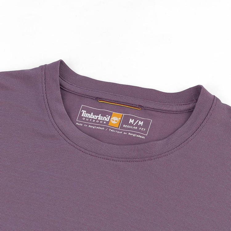 Timberland Casual Breathable Short Sleeve T-Shirt Men Tops Vintage-Violet A4215-ENX