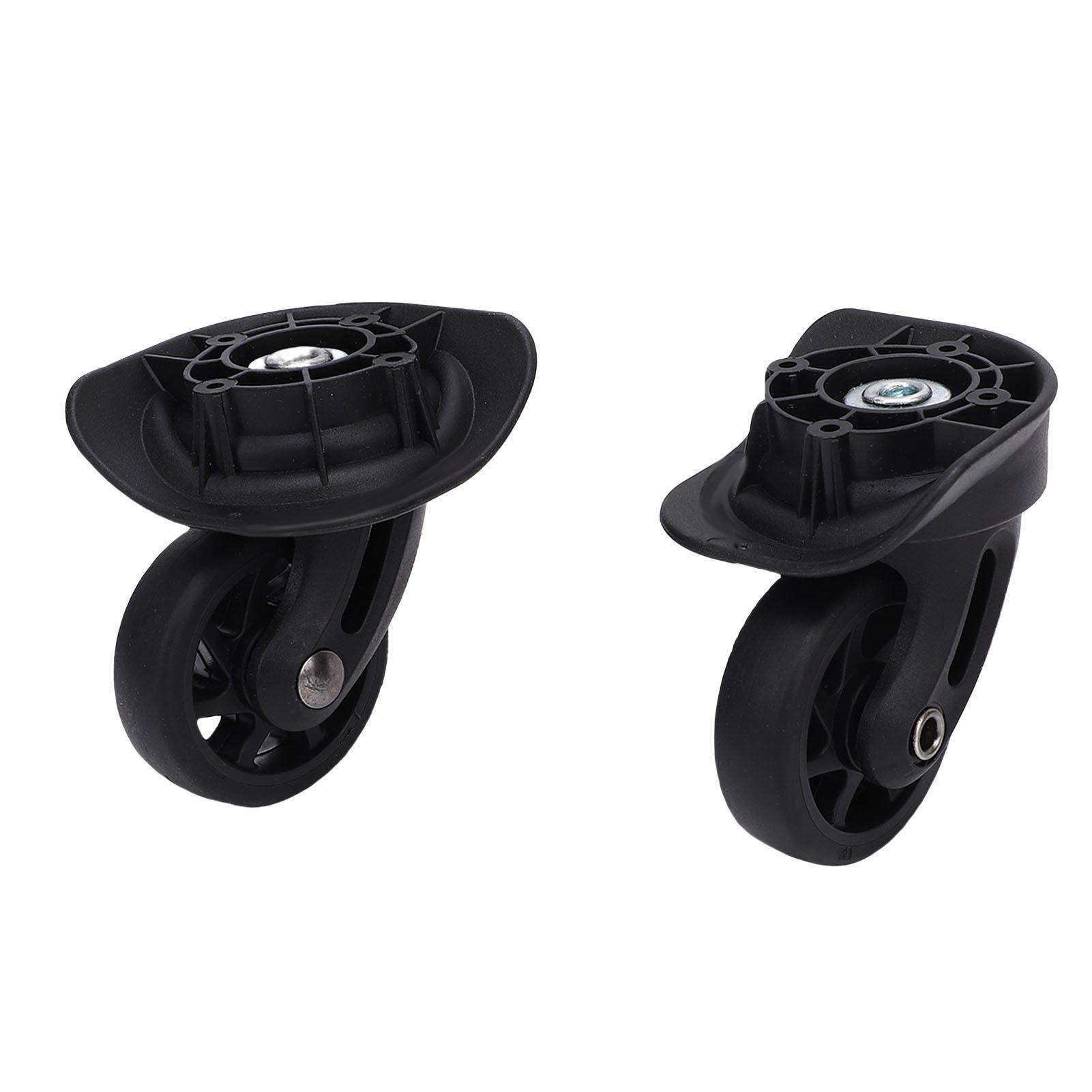 

1 пара колес для багажа, чемодана, АБС, бесшумные, для ремонта чемодана, универсальные ролики, аксессуары для багажа для замены