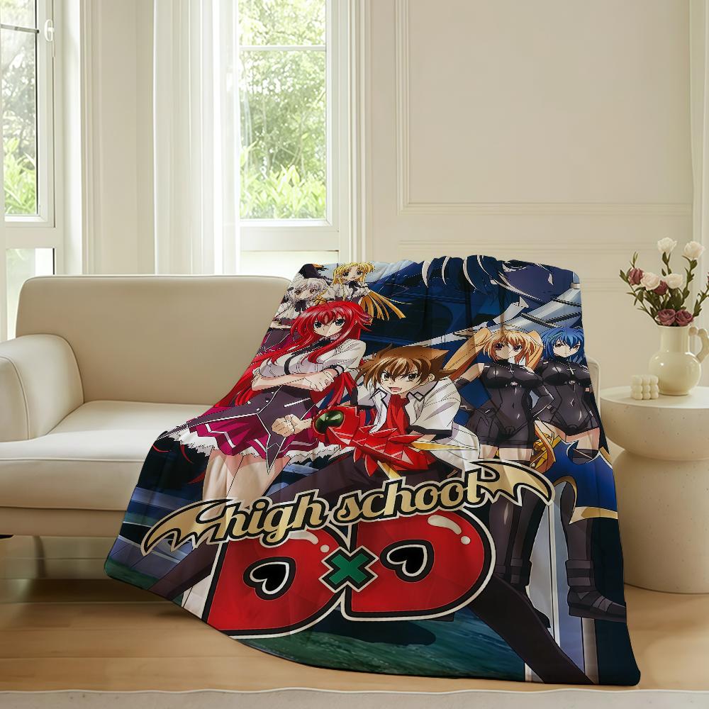 Anime High School DxD Blanket For Sofa Office Bed Plane Travel Sleep Read Relax Camping Soft And Warm