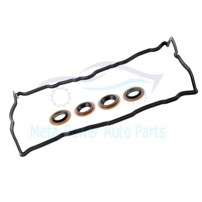 2 Sätze Motor Zylinderkopf Ventildeckel Dichtung Zündkerzen Dichtung VS50777R 13270-JG30A für 2007-2012 Nissan Altima Rogue Sentra 2.5L