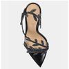 Fashion Women High Heels Summer Street Style Transparent Crystal Pointed Toe Women Sandals Women Fashion Stripper Thin Heels Party Shoes