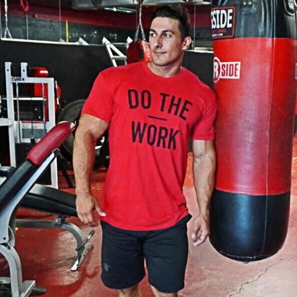 Muscleguys Herren Sport T-Shirt Kurzarm Sommer Muskeltraining Fitnessanzug Cool Bottom Top