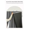 Velcro Full Blackout Curtain No Drill Installation Window Sun Shade UV Protection Door Curtain