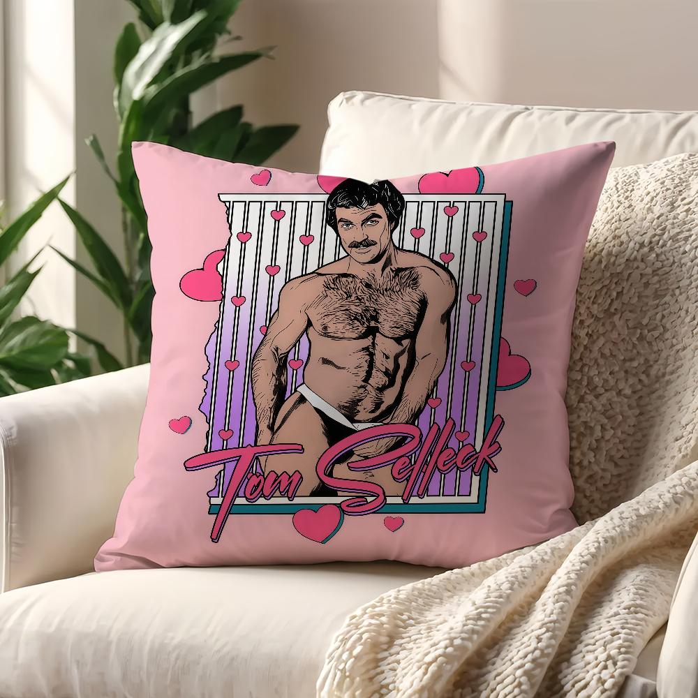 Tom Selleck Magnum cushion cover Decoration Room Shop Car Best Home Office Coffee Pillow Sofa Printing Nordic Simplicity Hit