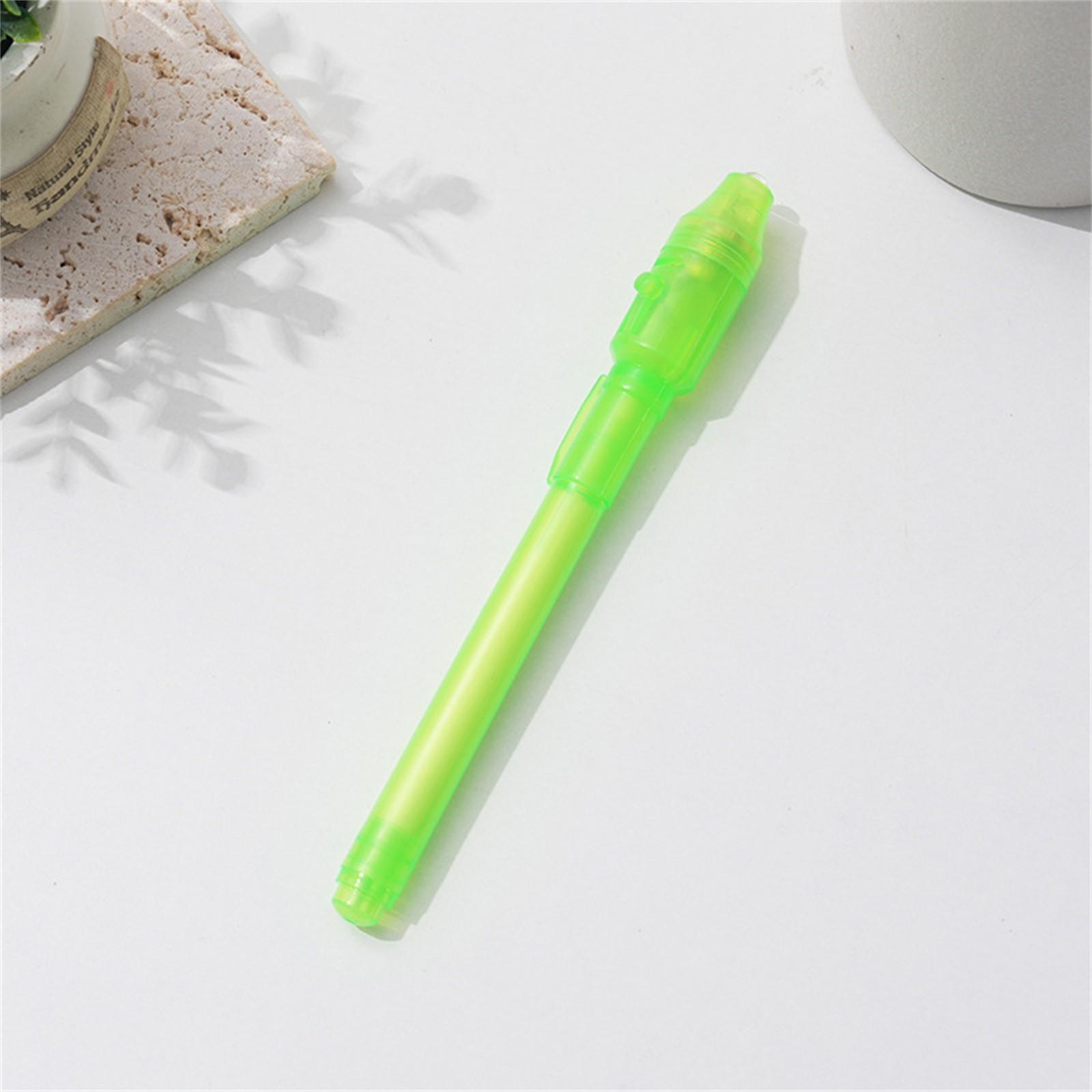 

Светящаяся ручка фиолетовая 2 в 1 УФ черная ручка для рисования чернилами обучающие игрушки для детей 1 мл One Size зелёный