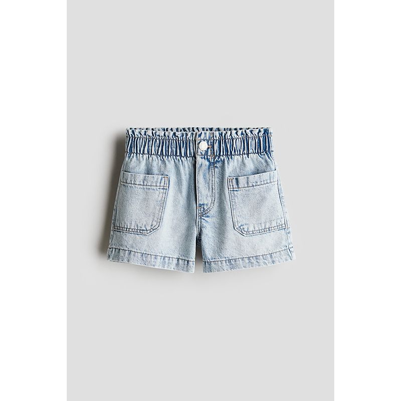 

HM Children s Clothing Girl Jeans Autumn Soft Cute Washed Cotton Loose Denim Shorts 1115791 Light cowboy Blue 90/50(1-2Y)