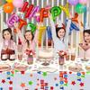 Thickened Disposable Tablecloth Plastic Waterproof Birthday Tablecloth Oil-proof Multicolor Table Covers Happy Birthday Star