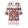 Fashion Women's V-neck Printed Lace Patchwork Bohemian Casual Resort Dress