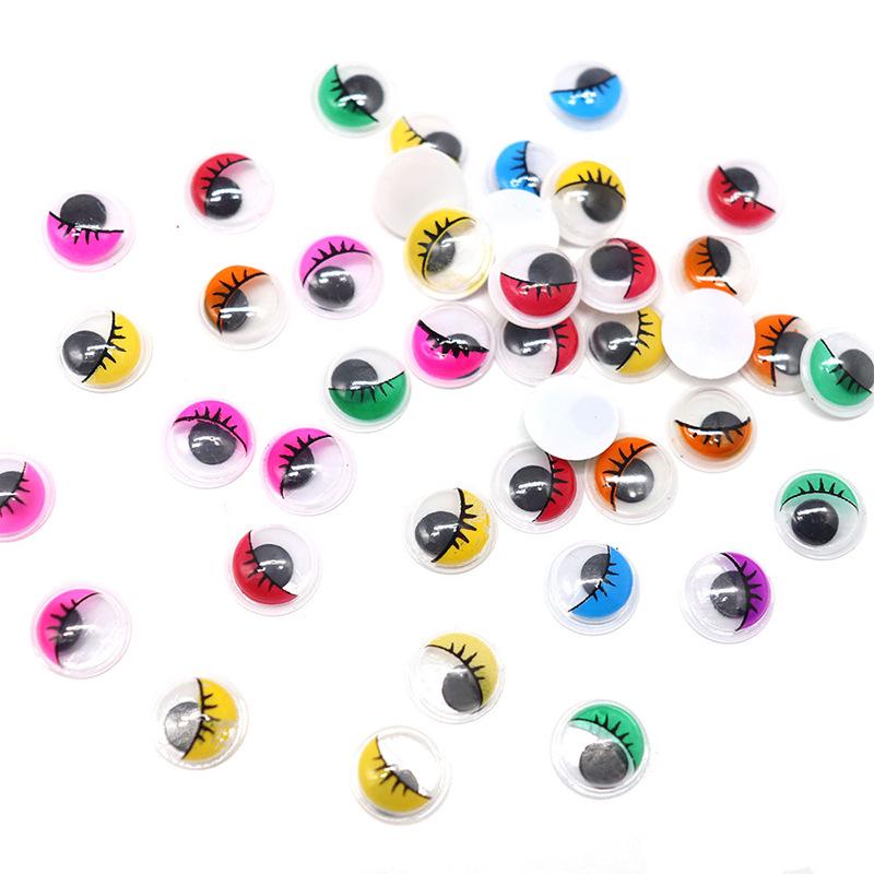 10mm Googly Eyes, 210pcs, 7 Colors, Self-Adhesive for Crafts