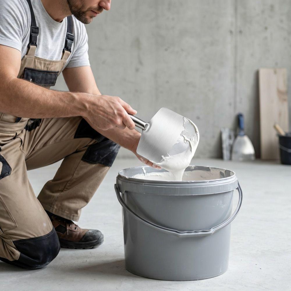 Heavy Duty Curved Trowel Thickened Plaster Trowel Durable Ash Scraper Oil Workers