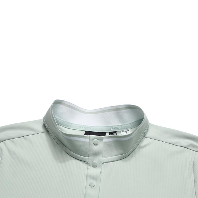 Fila Golf Series Fashionable Minimalist Comfortable Short Sleeve Polo Shirt Women Tops Fog-Gray A11W625114FGY