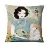 Neoclassical Girl Art Print Decorative Throw Pillow Cover Home Decor Bedroom Room Living Room Sofa Cushion Cover