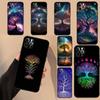 Tree of Life Space Galaxy Stars Phone Case For iPhone 17 Air 16 15 13 11 12 14 Pro Max Mini 15 16 Plus 16e Protective Cover