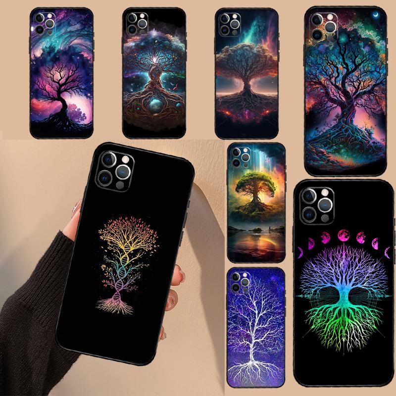 Árvore da Vida Galáxia Espacial Estrelas Para Huawei Nova Y73 Y72 Y61 Y91 Y70 Y60 Y90 12s 12i 11i 8i 9 10 SE P30 P40 Lite P60 Pro Capa