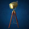 Handmade Brass Antique Tripod Searchlight Floor Lamp - Nautical Home Decor