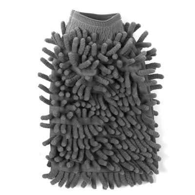 Microfiber Dust Glove, Gray, Made Of Absorbent Polyester