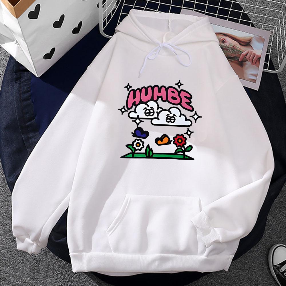 Humbe Singer Graphic Hoodies Long Sleeve Men Women Hooded Sweatshirts Cartoon Graphic Pullovers Unisex Clothes Winter Pocket Top