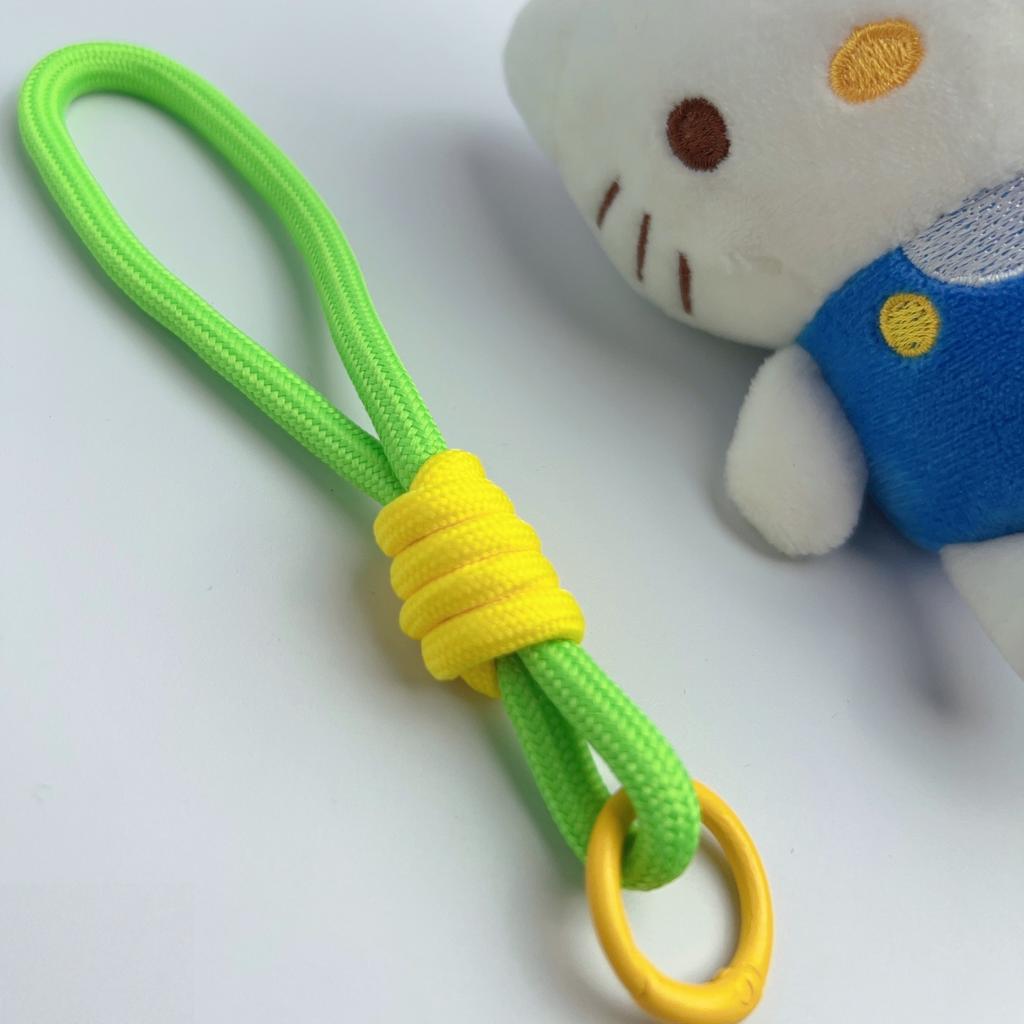 Paracord Keychain Wristlet Bag Charm Braided Strap Key Ring Rope Keychain Lanyard for Car Keys Phone